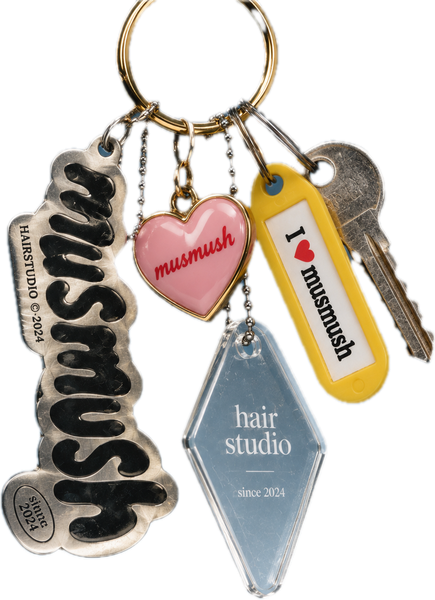 musmush hairstudio since 2024 kulcstartók